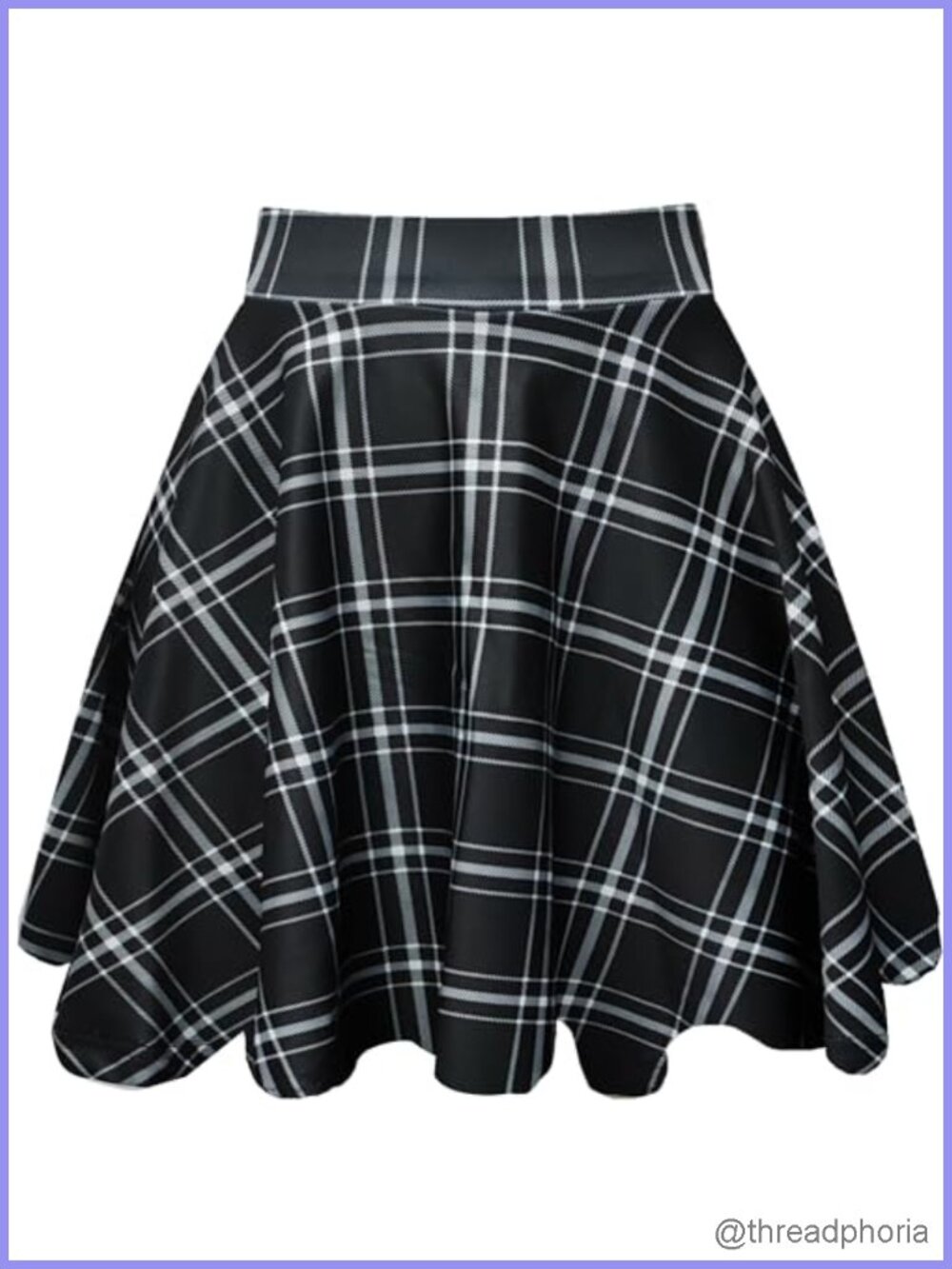 Women's A-Line Skort with Built-in Shorts Elastic Waist Mini Skirt